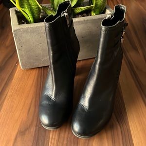 Marc Fisher Black Booties- worn once.